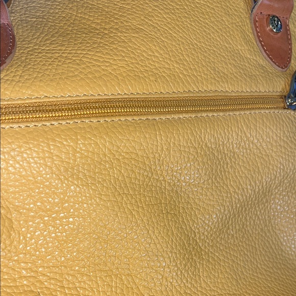 VALENTINA MADE IN ITALY GENTLY LOVED Yellow Leather Tan Tote Shoulder Bag ✨💛 - Picture 11 of 12